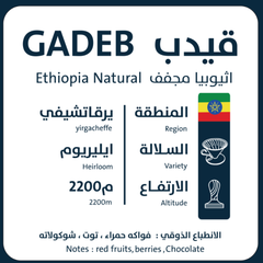 قهوة اورو قيدب إثيوبيا مجففة