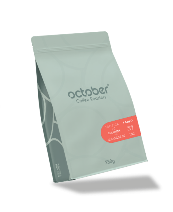 قهوة أكتوبر تروبيكا كولومبيا عسلية 250 جرام
